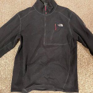 Men's The North Face Summit Series Black 1/2 Zip Pullover. Size Large.